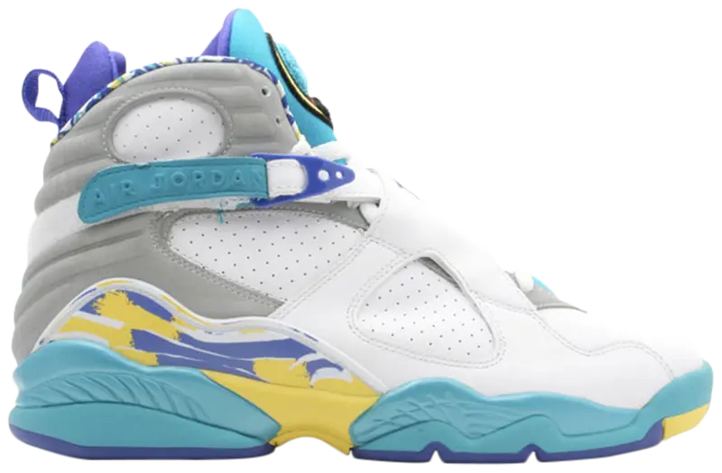 Wmns Air Jordan 8 Retro 'White Aqua'