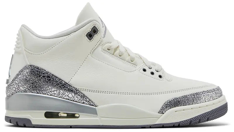 Wmns Air Jordan 3 Retro 'Sail Metallic Silver