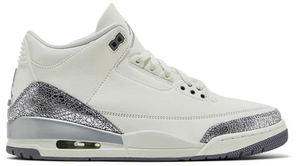 Wmns Air Jordan 3 Retro 'Sail Metallic Silver