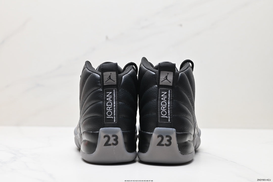 Nike Air Jordan 12 Retro High-Top Sneakers – Black & Gray