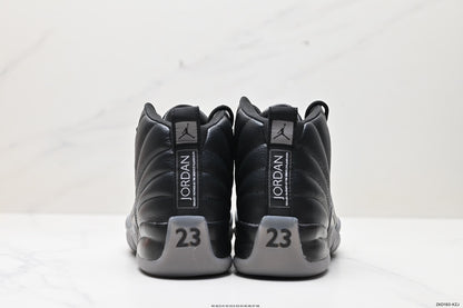 Nike Air Jordan 12 Retro High-Top Sneakers – Black & Gray