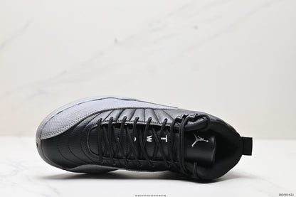 Nike Air Jordan 12 Retro High-Top Sneakers – Black & Gray