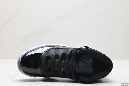 Nike Air Jordan 11 Retro High-Top Sneakers – Black, White & Blue