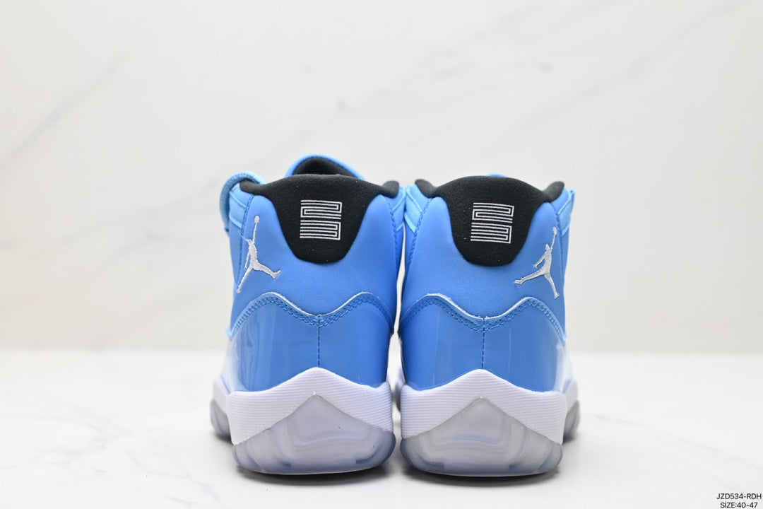 Nike Air Jordan 11 Retro High-Top Sneakers – Blue & White