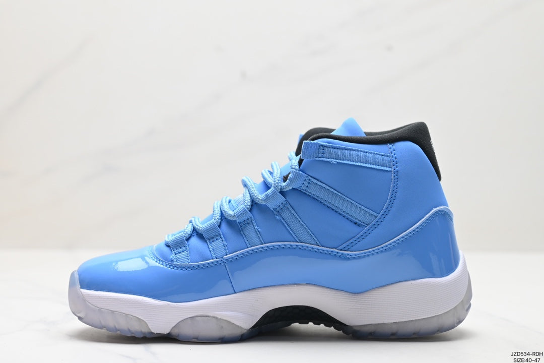 Nike Air Jordan 11 Retro High-Top Sneakers – Blue & White