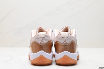 Nike Air Jordan 11 Retro Low Sneakers – Beige & Metallic Gold