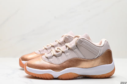Nike Air Jordan 11 Retro Low Sneakers – Beige & Metallic Gold