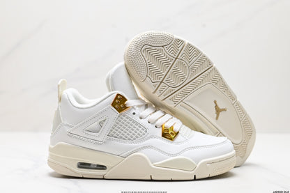 Nike Air Jordan 4 Retro White & Gold – Sail & Metallic Gold