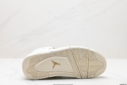 Nike Air Jordan 4 Retro White & Gold – Sail & Metallic Gold
