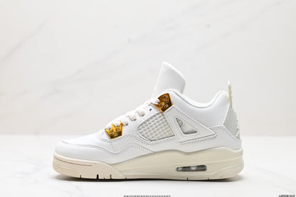 Nike Air Jordan 4 Retro White & Gold – Sail & Metallic Gold