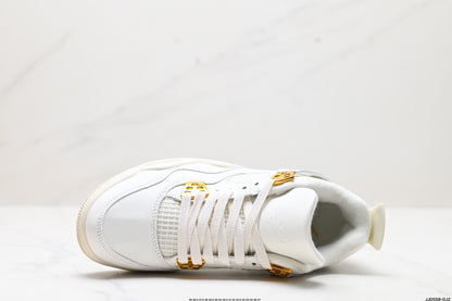 Nike Air Jordan 4 Retro White & Gold – Sail & Metallic Gold