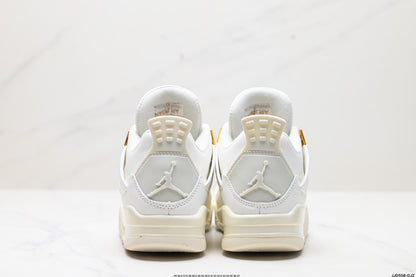Nike Air Jordan 4 Retro White & Gold – Sail & Metallic Gold