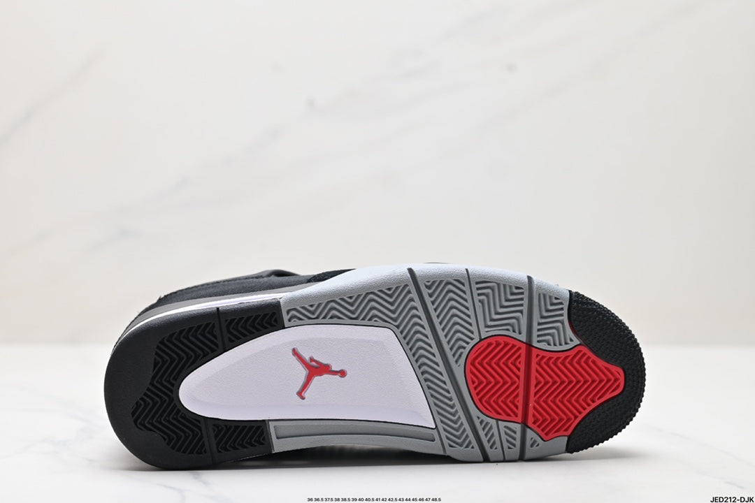 Nike Air Jordan 4 Retro SE Black Canvas – Black & Grey