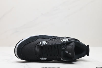 Nike Air Jordan 4 Retro SE Black Canvas – Black & Grey