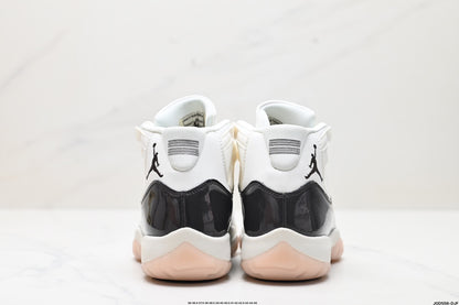 Nike Air Jordan 11 Retro High-Top Sneakers – White & Black