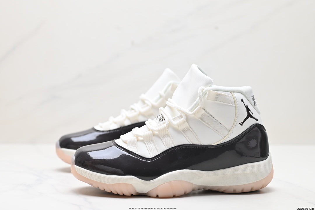 Nike Air Jordan 11 Retro High-Top Sneakers – White & Black