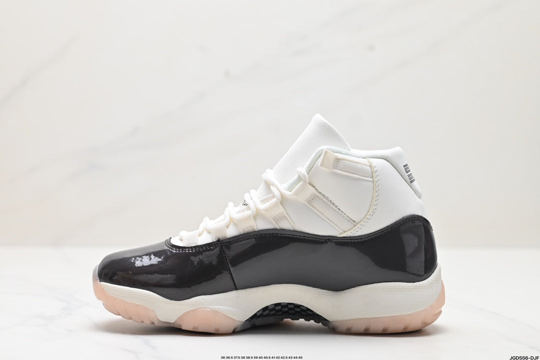 Nike Air Jordan 11 Retro High-Top Sneakers – White & Black