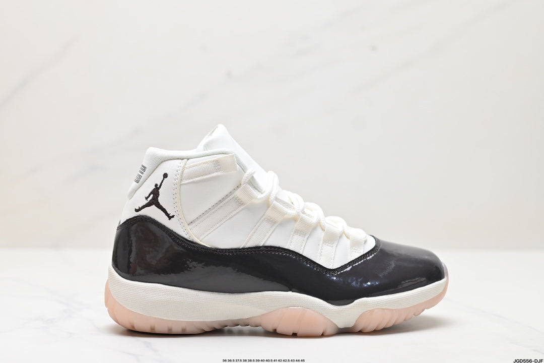 Nike Air Jordan 11 Retro High-Top Sneakers – White & Black