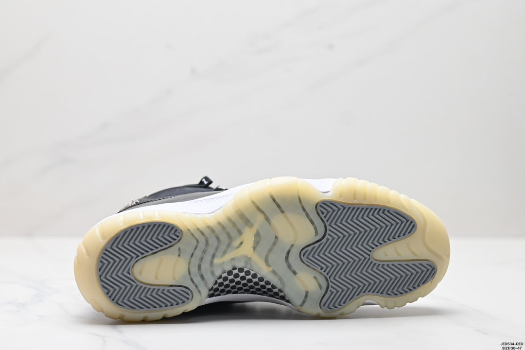 Nike Air Jordan 11 Retro High-Top Sneakers – Black & White
