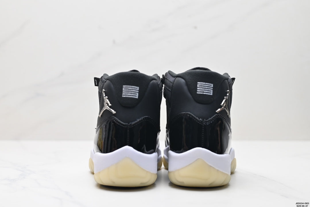 Nike Air Jordan 11 Retro High-Top Sneakers – Black & White