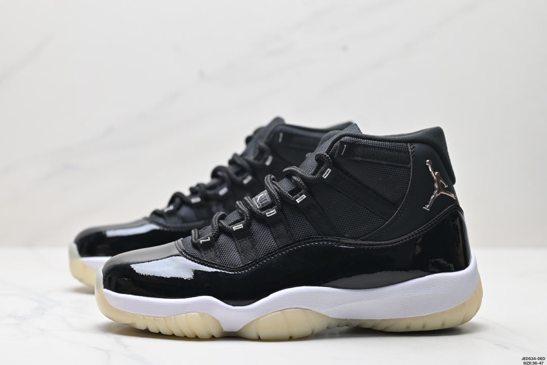 Nike Air Jordan 11 Retro High-Top Sneakers – Black & White