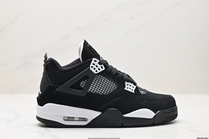 Nike Air Jordan 4 Retro White Thunder – Black & White