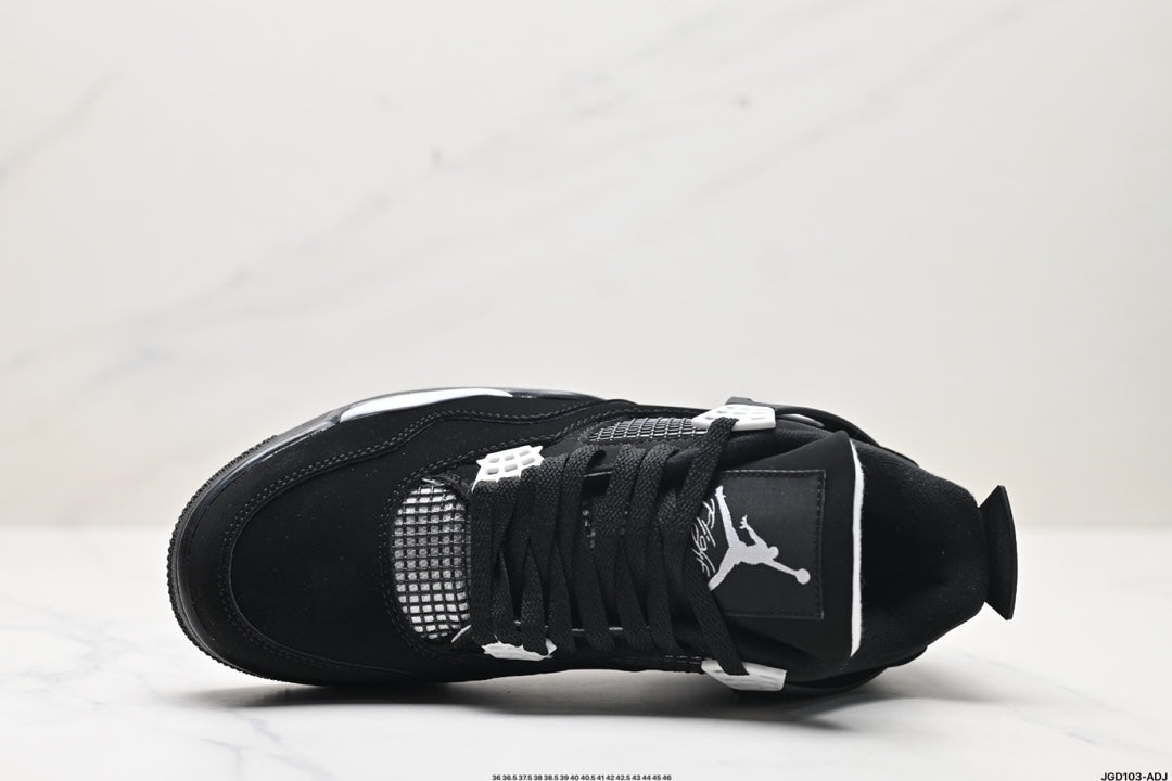 Nike Air Jordan 4 Retro White Thunder – Black & White