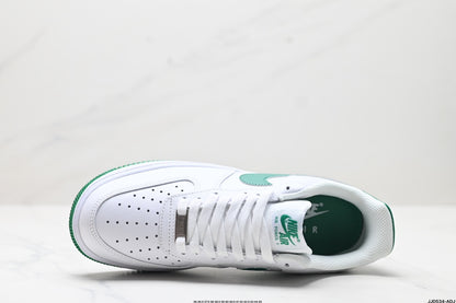 Nike Air Force 1 Low Sneakers – White & Green