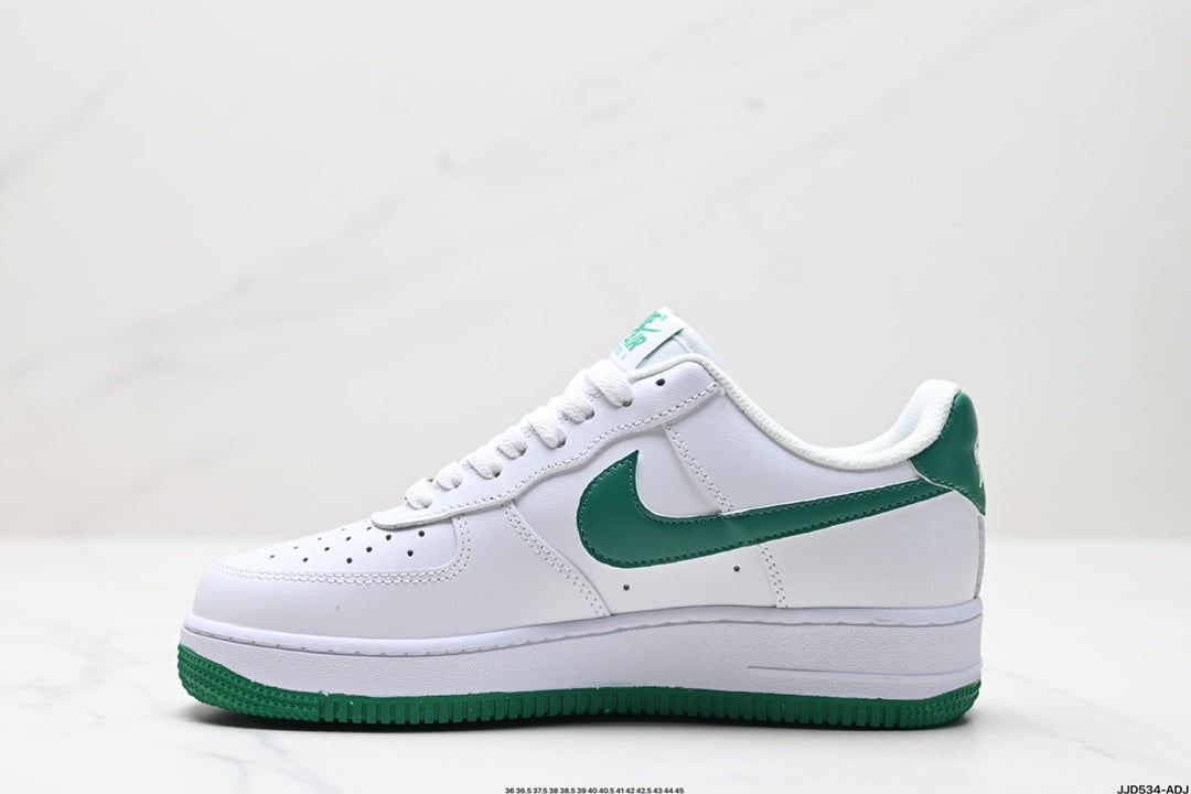 Nike Air Force 1 Low Sneakers – White & Green