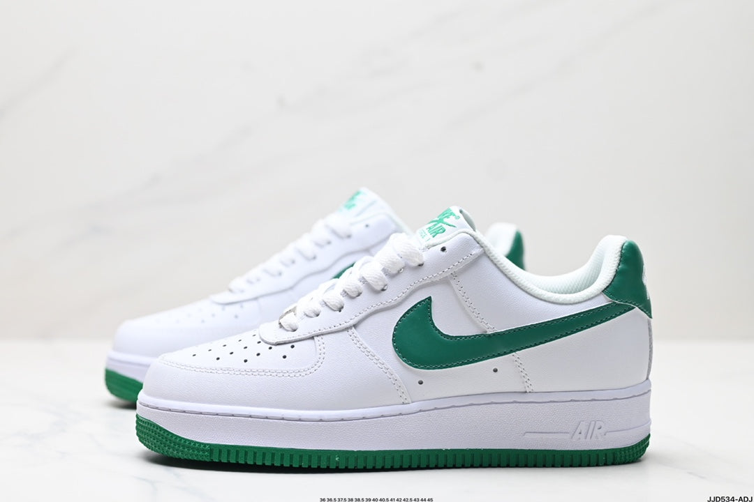 Nike Air Force 1 Low Sneakers – White & Green
