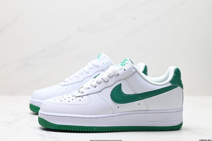 Nike Air Force 1 Low Sneakers – White & Green