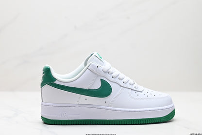 Nike Air Force 1 Low Sneakers – White & Green