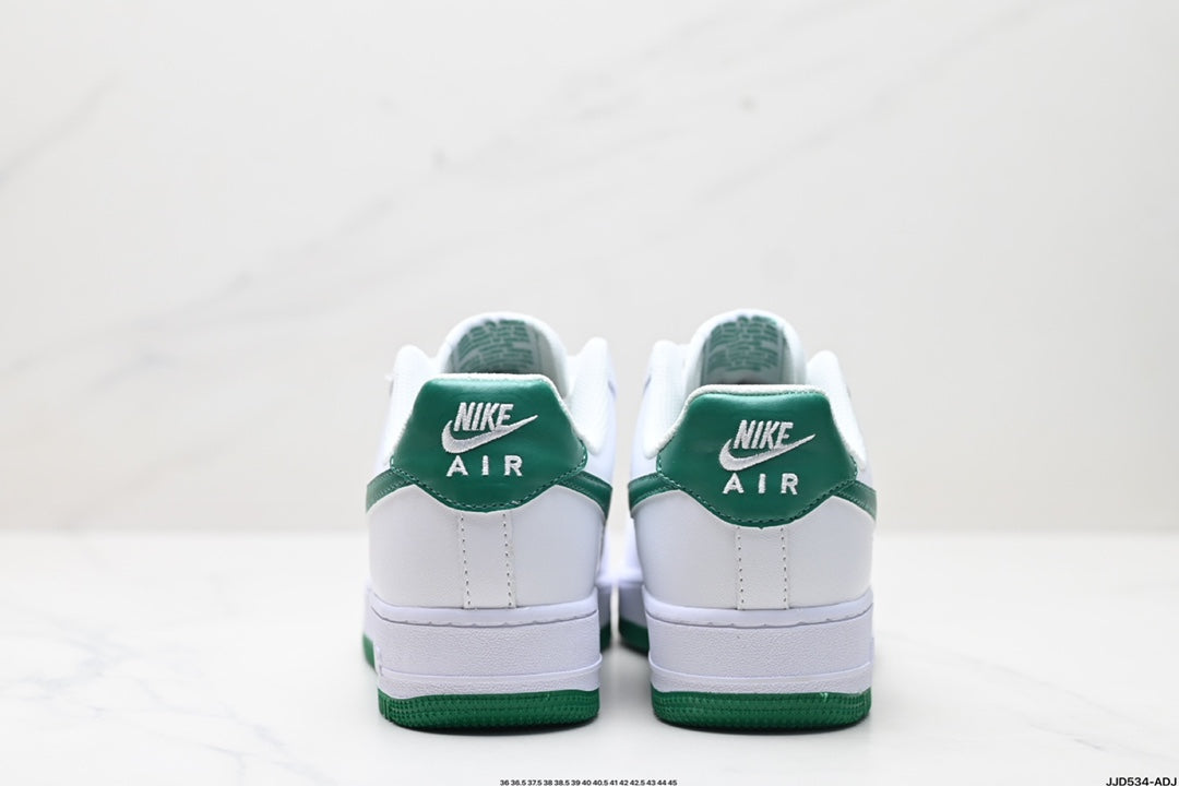 Nike Air Force 1 Low Sneakers – White & Green