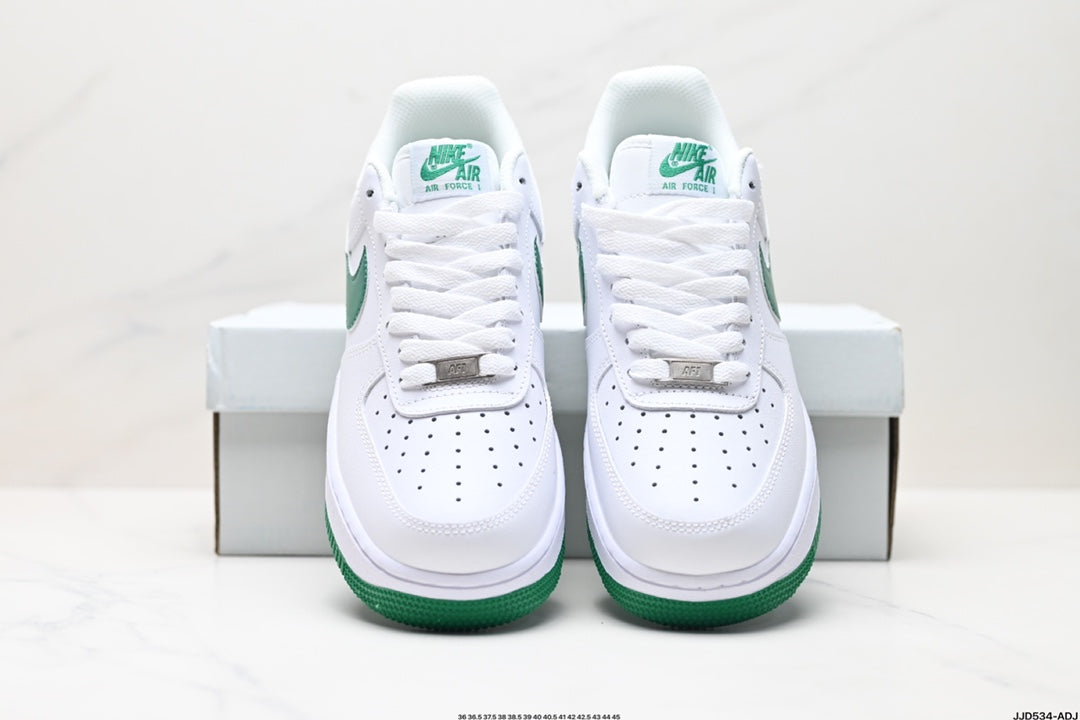 Nike Air Force 1 Low Sneakers – White & Green