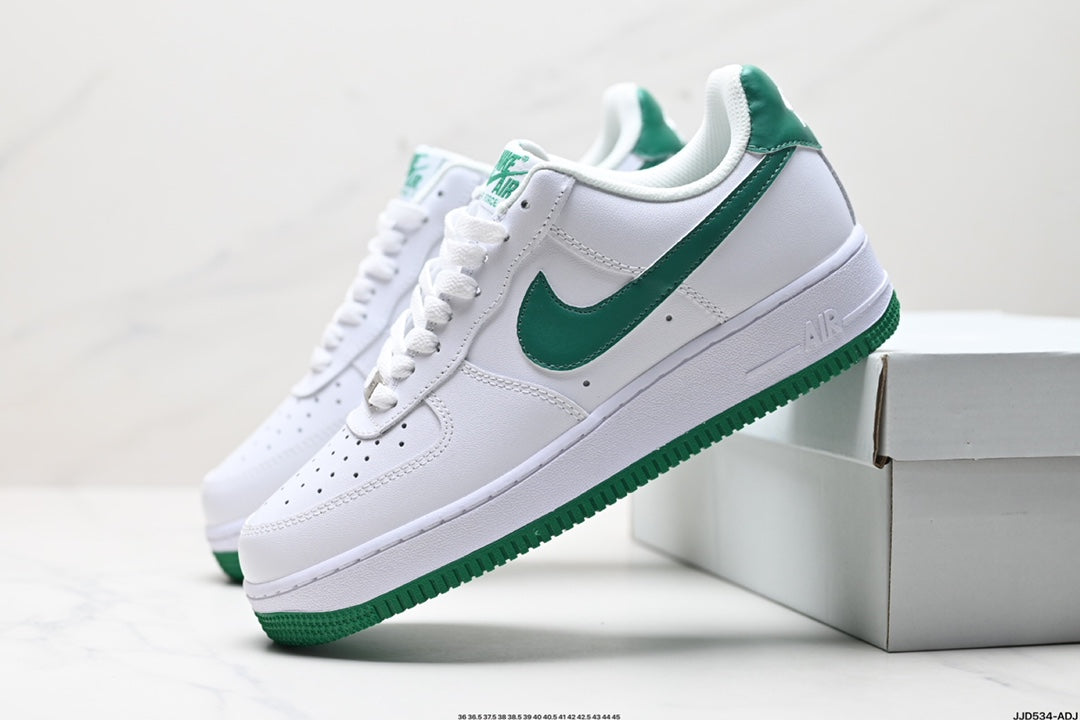 Nike Air Force 1 Low Sneakers – White & Green