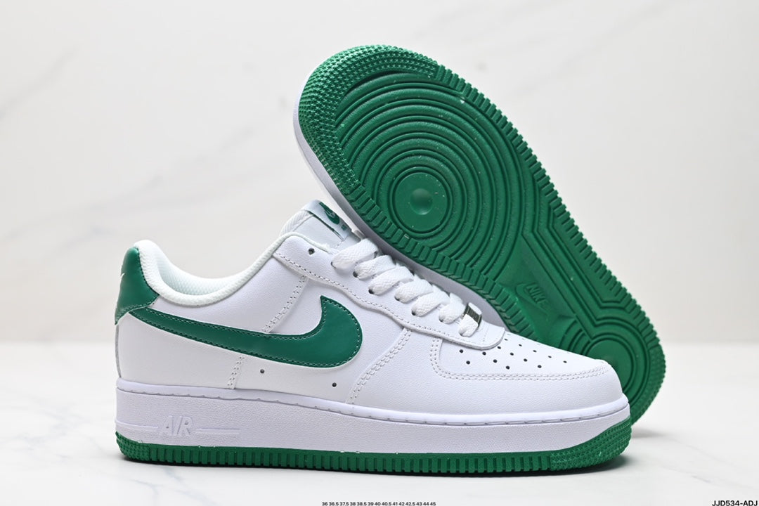 Nike Air Force 1 Low Sneakers – White & Green