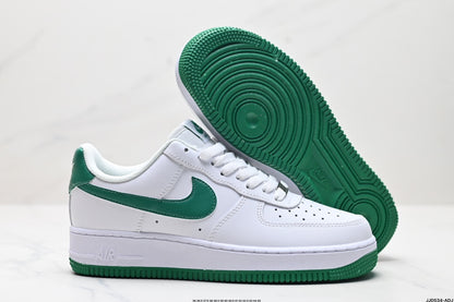 Nike Air Force 1 Low Sneakers – White & Green