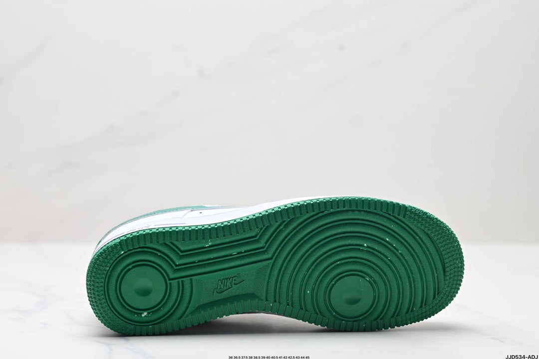 Nike Air Force 1 Low Sneakers – White & Green