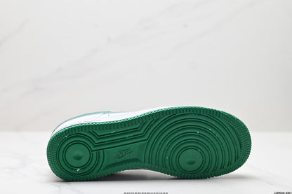 Nike Air Force 1 Low Sneakers – White & Green