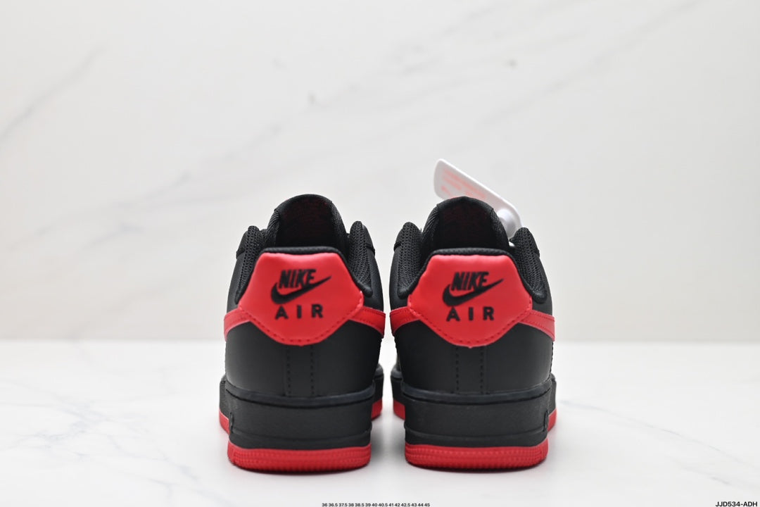 Nike Air Force 1 ’07 Low Sneakers – Black & Red
