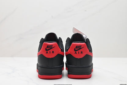 Nike Air Force 1 ’07 Low Sneakers – Black & Red