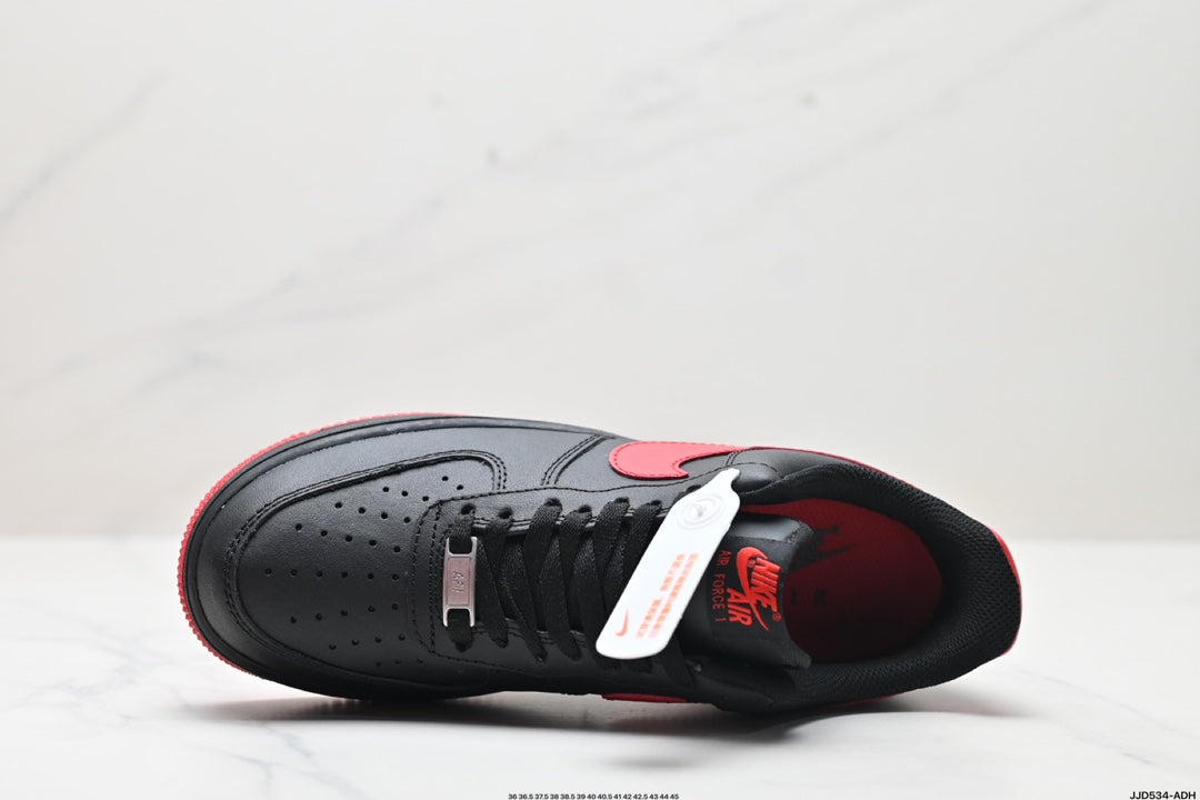 Nike Air Force 1 ’07 Low Sneakers – Black & Red