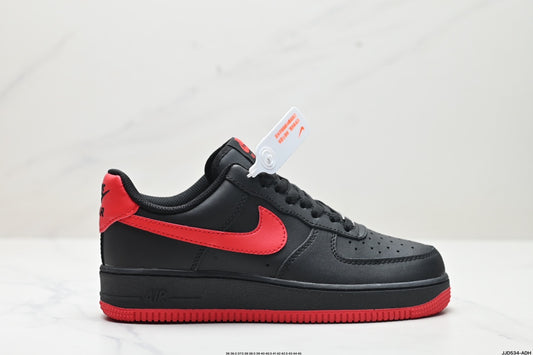Nike Air Force 1 ’07 Low Sneakers – Black & Red
