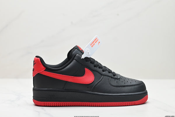 Nike Air Force 1 ’07 Low Sneakers – Black & Red