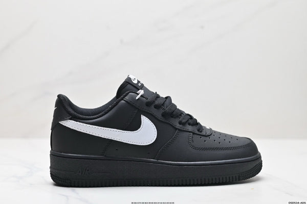 Nike Air Force 1 ’07 SE Low Sneakers – Black with White Swoosh