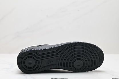 Nike Air Force 1 ’07 SE Low Sneakers – Black with White Swoosh