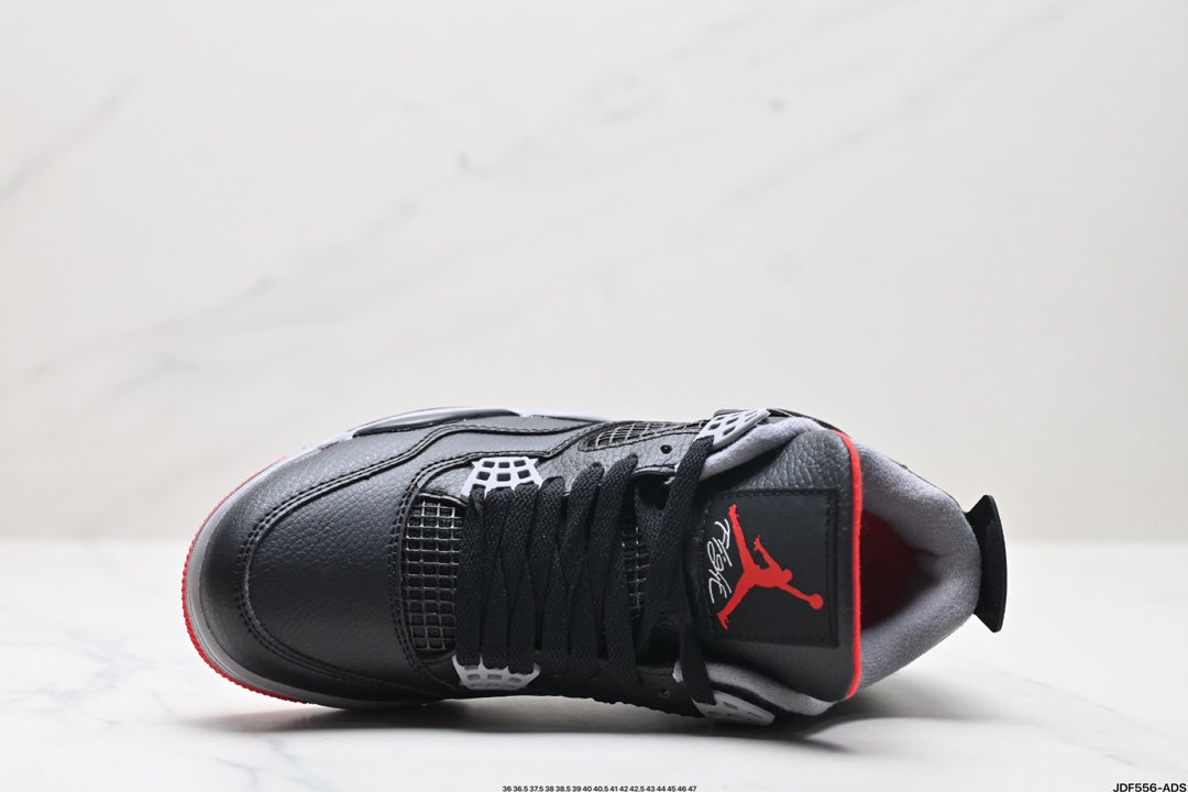 Nike Air Jordan 4 Retro Bred Reimagined – Black, Red & Grey