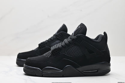 Nike Air Jordan 4 Retro Mid-Top Sneakers – All Black