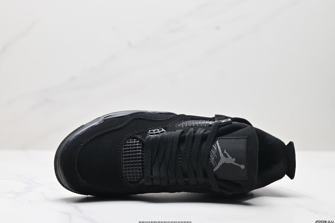 Nike Air Jordan 4 Retro Mid-Top Sneakers – All Black