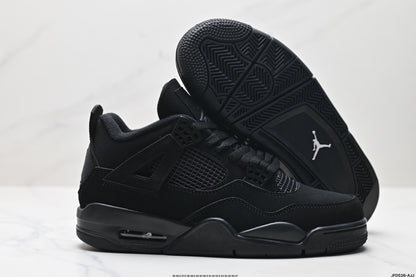 Nike Air Jordan 4 Retro Mid-Top Sneakers – All Black